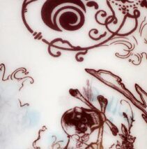 Skull tattoo pattern